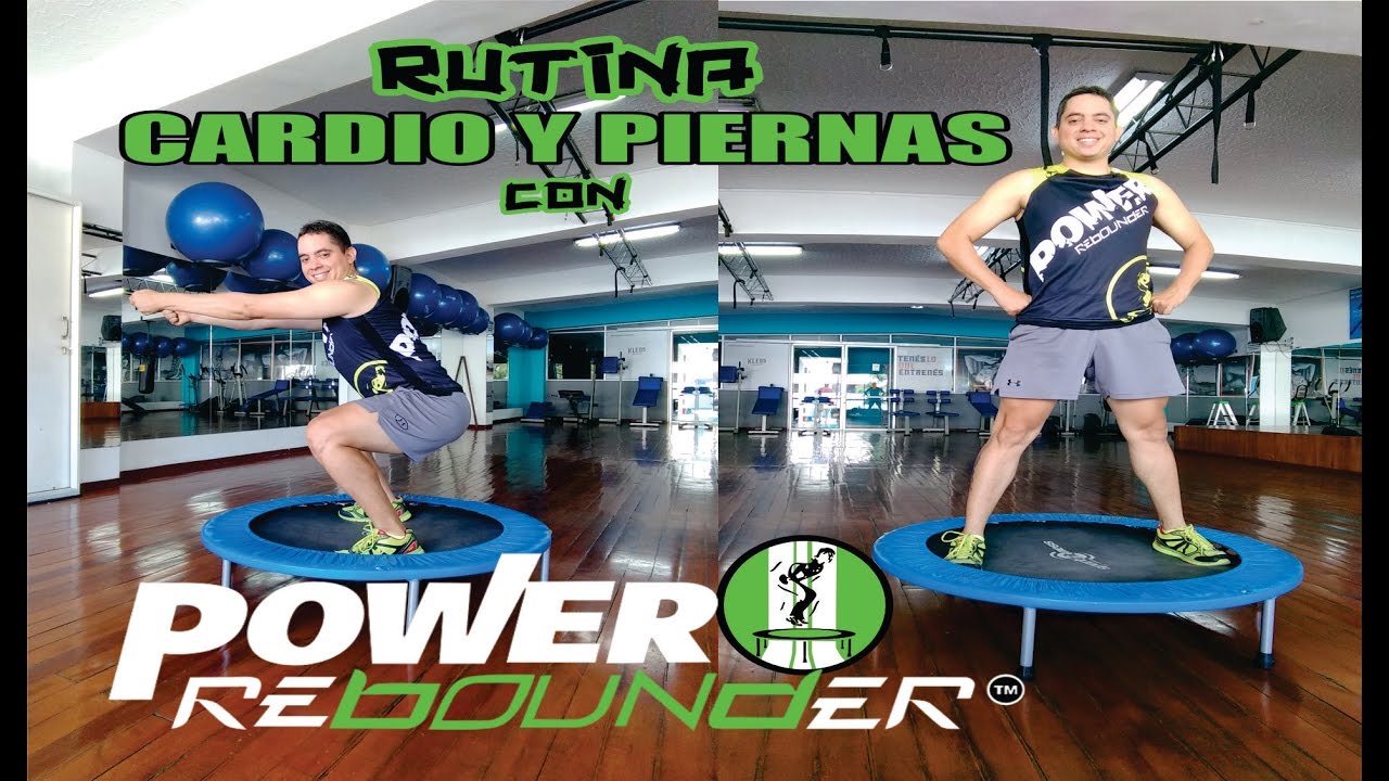 RUTINA CARDIO Y PIERNAS EN MINI-TRAMPOLIN / POWER REBOUNDER / TRAMPOLIN