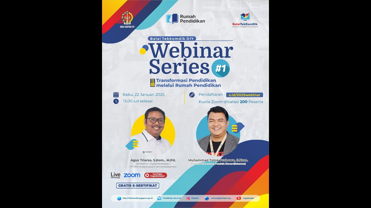 WEBINAR SERIES #1 2025 | TRANSFORMASI PENDIDIKAN MELALUI RUMAH PENDIDIKAN