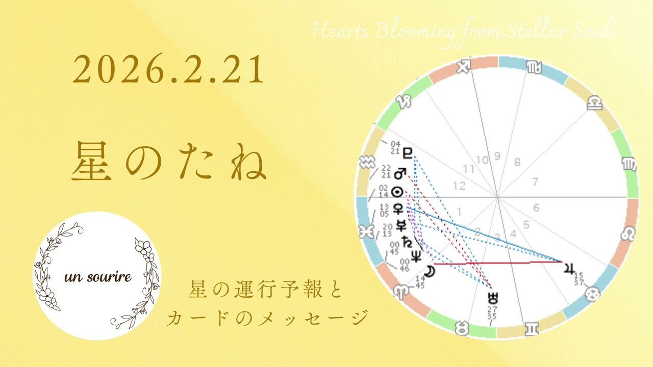 大きな節目の日💫本当の意味での新時代スタート▶️🌟2/21メッセージ