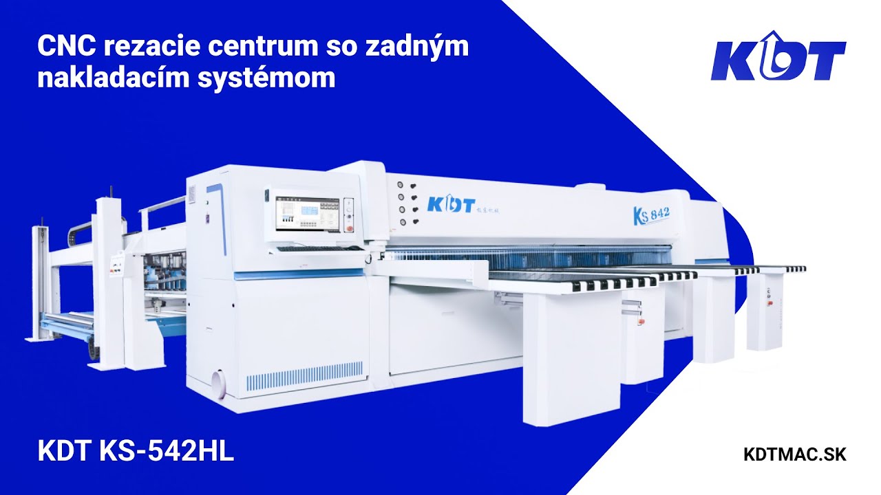 CNC n&aacute;rezov&eacute; centrum KDT KS-542HL so zadn&yacute;m nakladan&iacute;m a dvojit&yacute;m tlačn&iacute;kom