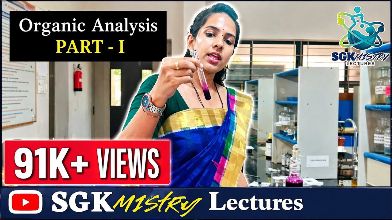 Systematic qualitative analysis of organic compounds-Part I #experiment #chemistry #BSc #SGKmistry