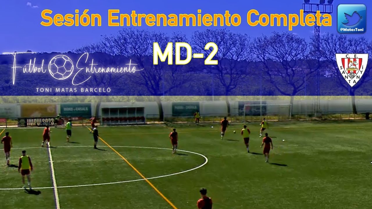 ⚽ Sesión Completa MD-2 👍 Calentamiento 👍 Planteamiento Presión - Inicio ✅ Ciclos Ataque - Defensa  ✨