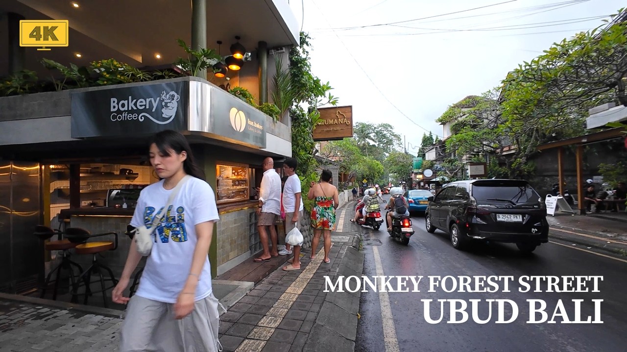 4K Прогулка по улице Monkey Forest в Убуде после дождя | Пешая экскурсия на БАЛИ сегодня, 2026