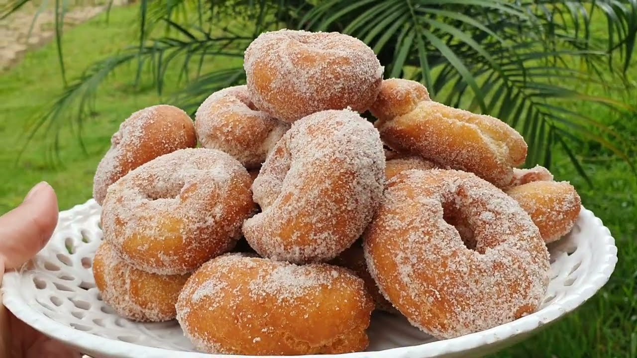 ROSQUINHA FRITA SEQUINHA POR FORA E MACIA POR DENTRO | ROSQUINHA DE PADARIA