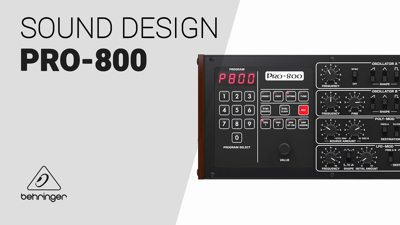 Создание звуков с помощью PRO-800 Behringer — Учебник по звуковому дизайну — Эпизод 01