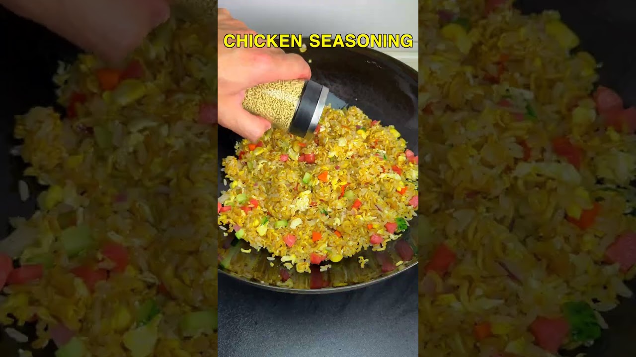 Can instant noodles make fried rice better? 🤔🍳🍜 #FriedRice #InstantNoodles #EggFriedRice