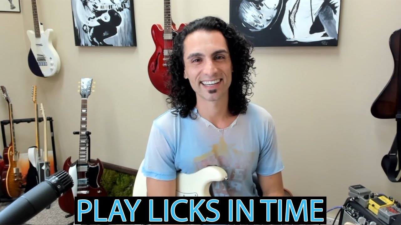 How to play GUITAR LICKS IN TIME