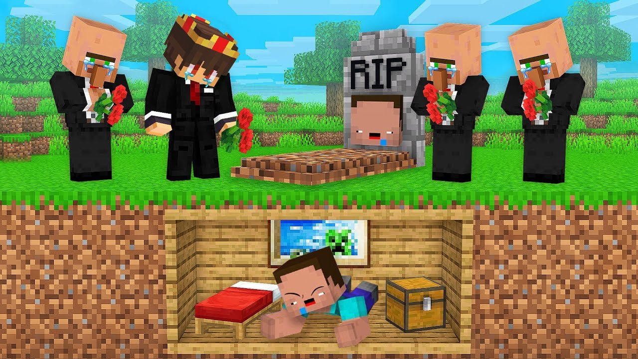 Billy baut ein HAUS in einem GRAB um Semlaki zu pranken in Minecraft
