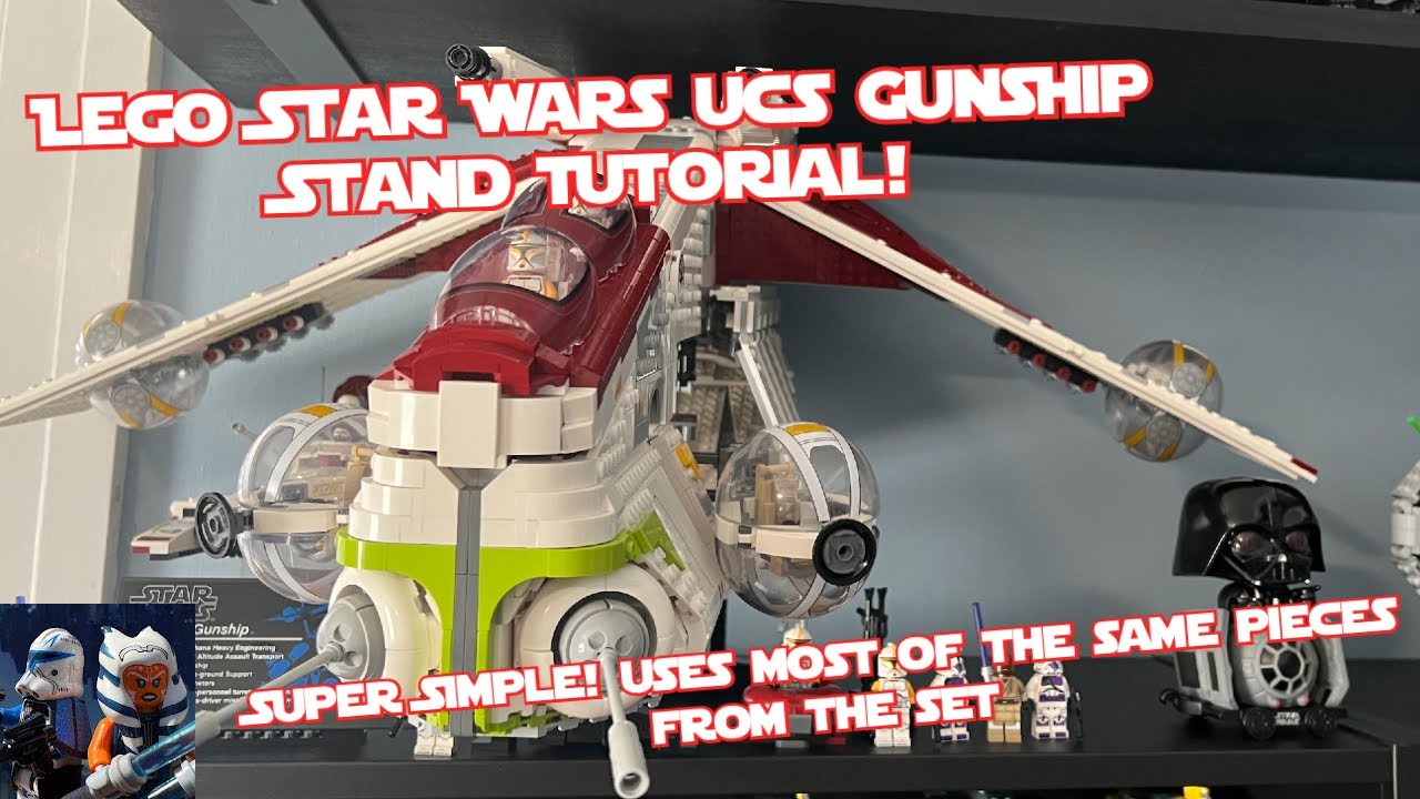 How to Better Fit the LEGO UCS Republic Gunship into your LEGO Collection! (Custom Stand Tutorial)