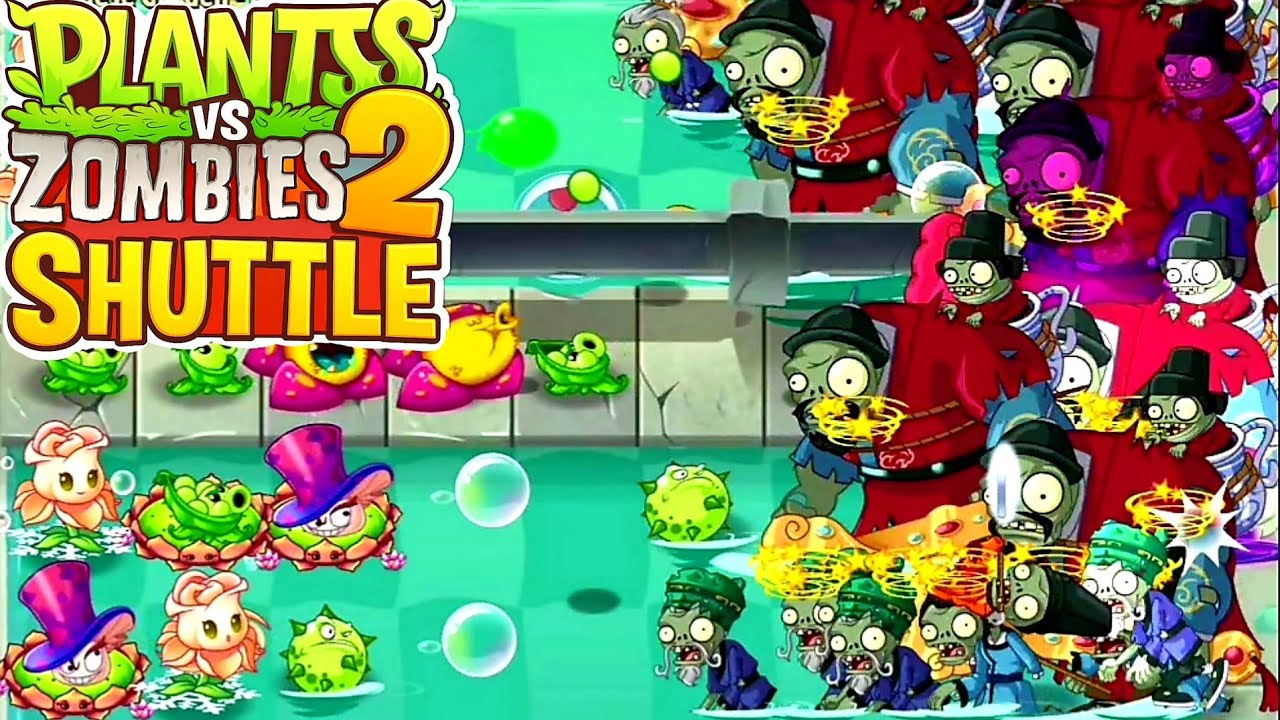 О НЕТ !!!! ПЕРВЫЙ БОСС ЗОМБИ в игре PvZ-2 Shuttle 