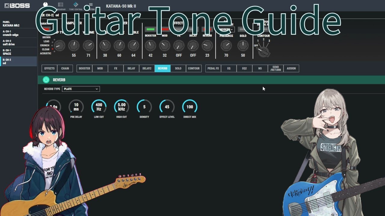 Girls Band Cry Guitar Tone Guide (Boss Katana 50 mk2)