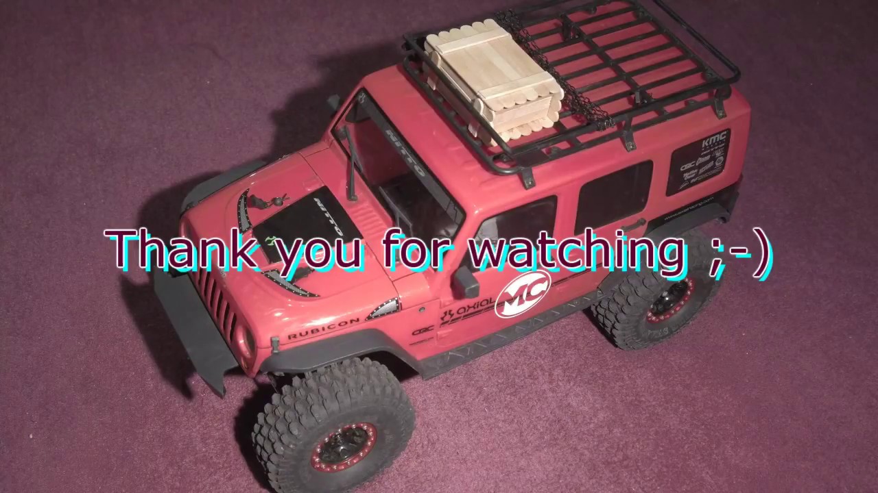Axial SCX10 2 How to make Wooden box / Ice cream sticks  / Part 1