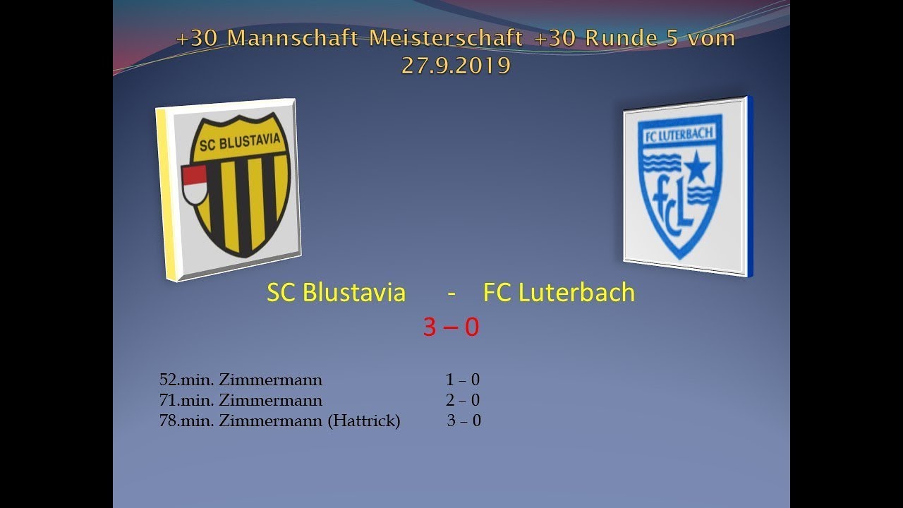 +30 Meisterschaft SC Blustavia - FC Luterbach