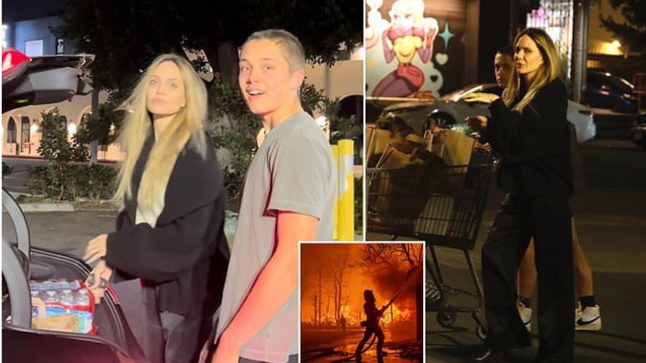 Angelina Jolie and Son Knox Step Up to Help During LA Fires