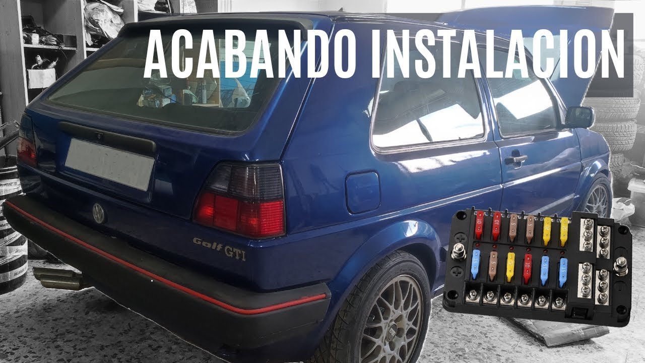 Acabando instalación eléctrica Golf mk2