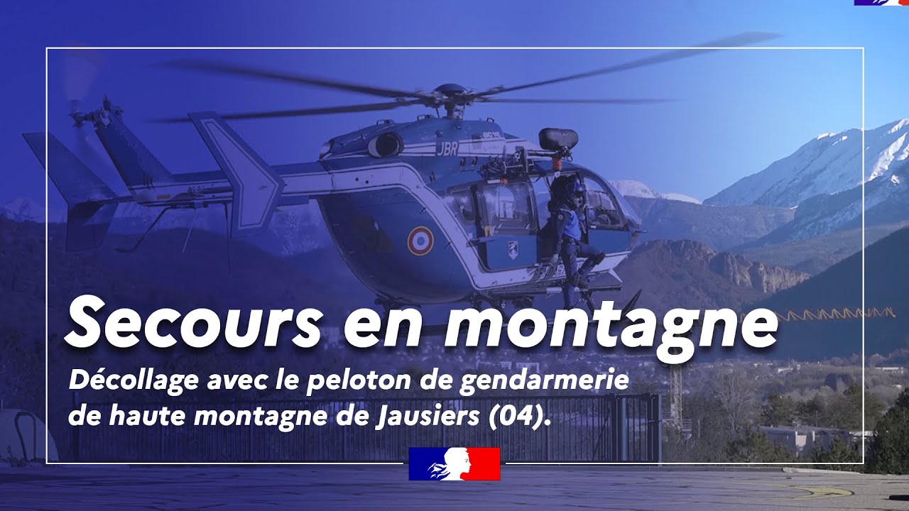 Secours en montagne : décollage avec le peloton de gendarmerie de haute montagne de Jausiers