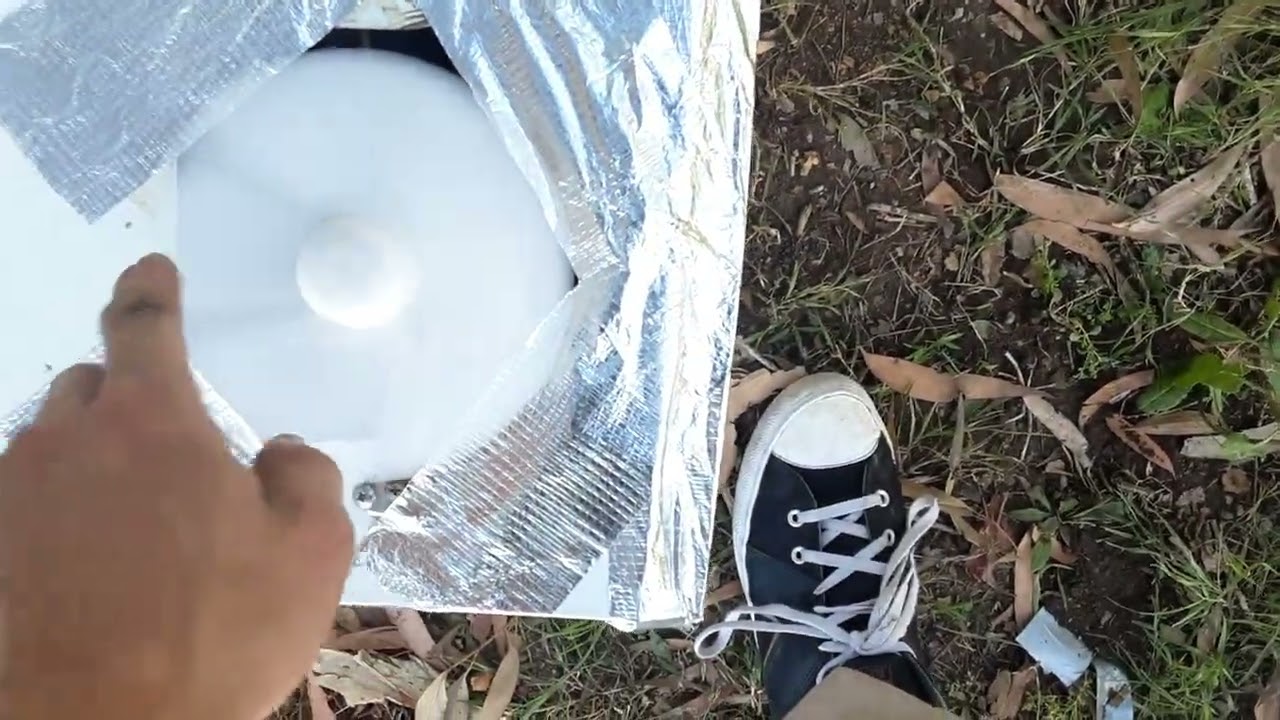 air conditioner  that  i found  between  2 trees  and murcury  vapor ballerd light