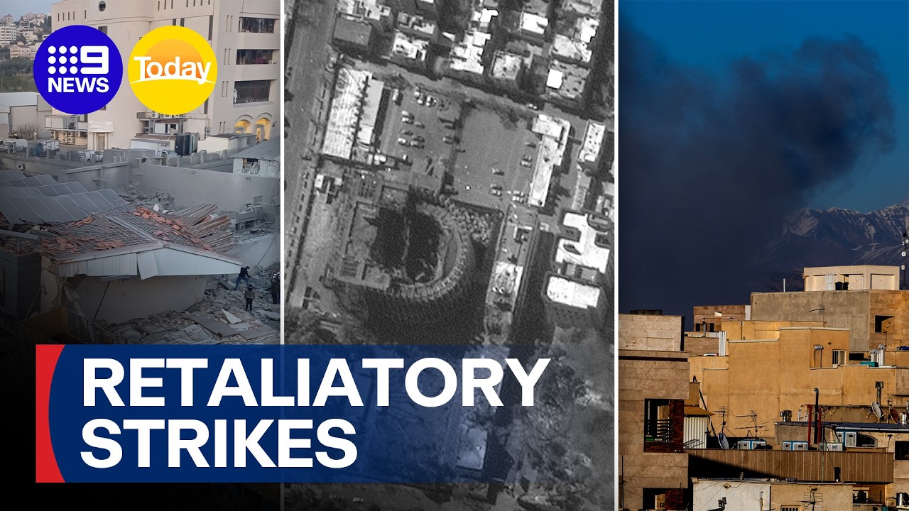 Iran's retaliatory strikes across the Middle East intensify | 9 News Australia