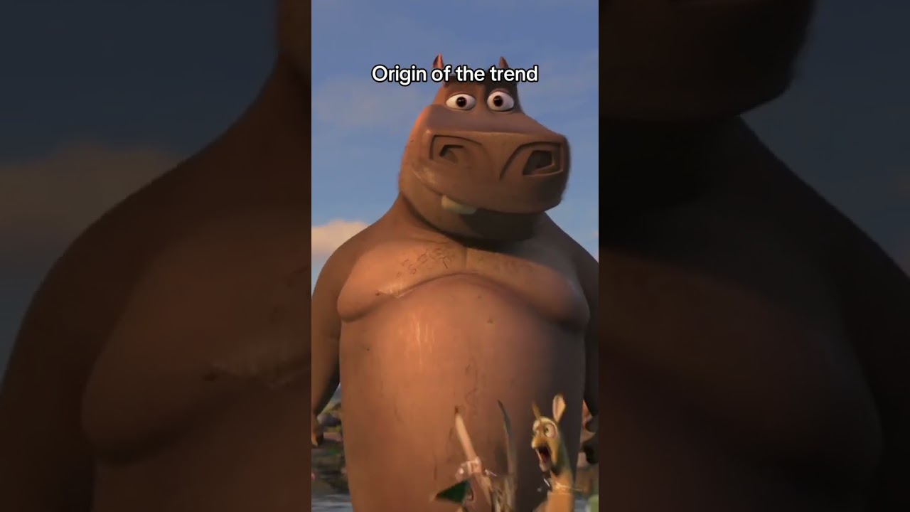 i think moto moto likes you... 👀🦛 #Madagascar2