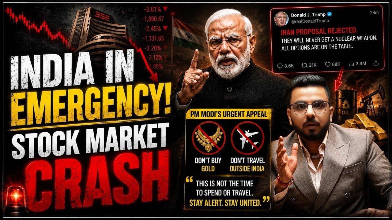 Emergency in India ⚠️ | Trump Rejects Iran 🇮🇷 Proposal | Stock Market Crash