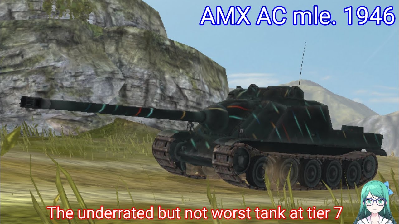 #wordoftanksblitz AMX AC mle. 46 / Ace mastery replay - The underrated but not worst tank at tier 7