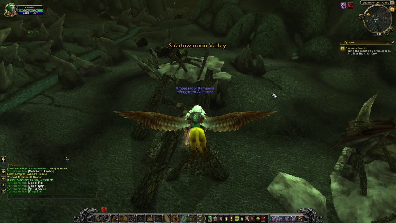 WoW quest #3897 Akama's Promise