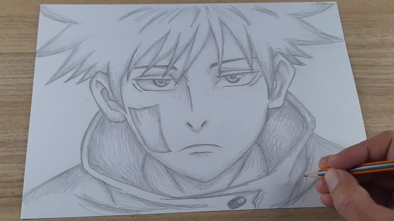 COMO DESENHAR MEGUMI FUSHIGURO | JUJUTSU KAISEN