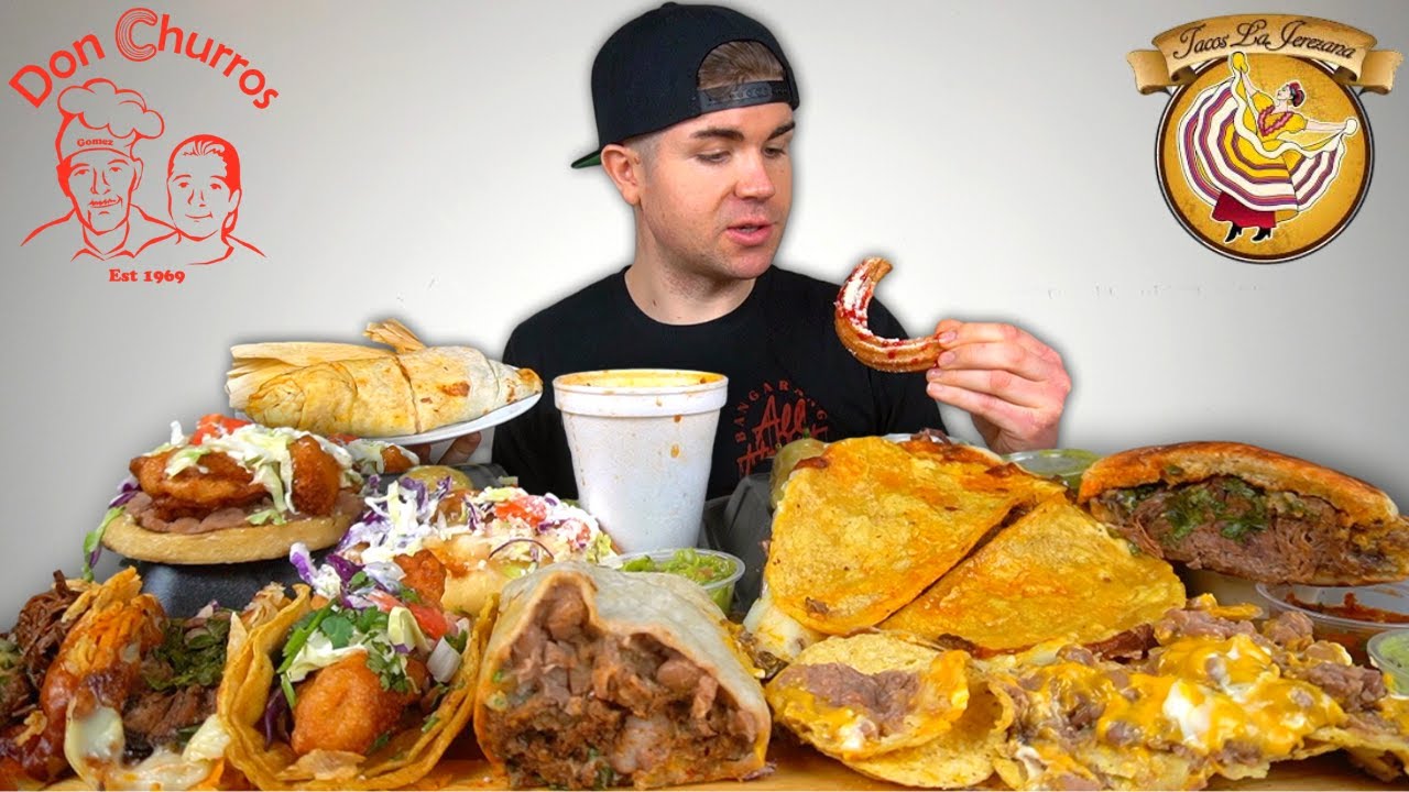 Trying a Highly Reviewed Mexican Taco Truck in LA ft  Most of the Menu + Don Churros Gomez!