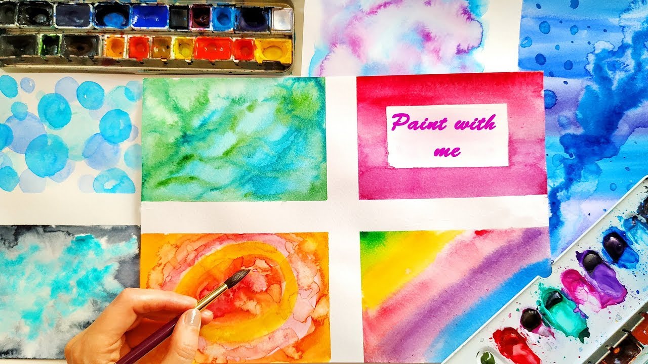 10 DIY Creative Watercolor Background Ideas For Lettering - Painting Tutorial and Techniques