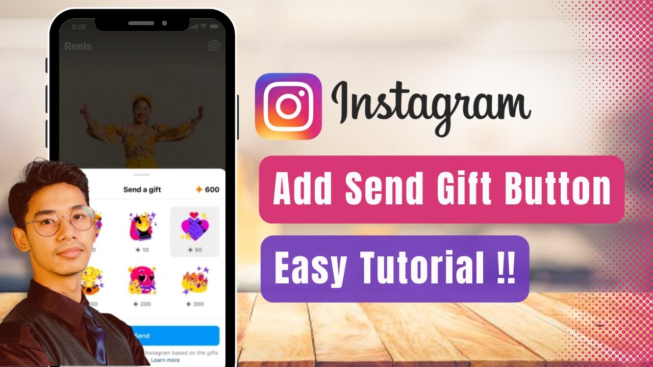 How to Add Send Gift Button on Instagram !