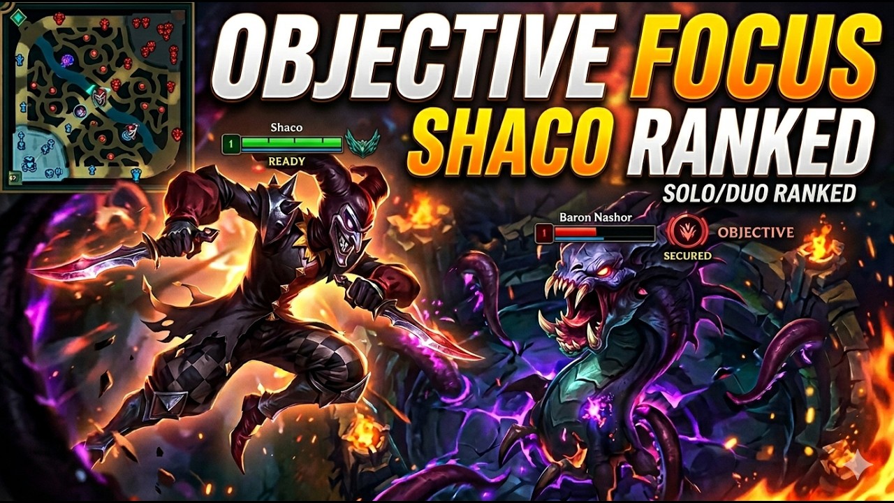 Umbral Glaive Rush Objective Shaco - S16 Master [League of Legends] Full Gameplay - Infernal Shaco