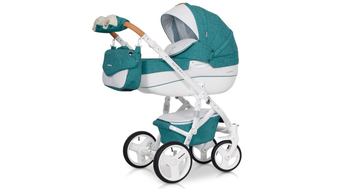 Обзор коляски RIKO BRUNO LUXE 2 в 1, цвет Malachite