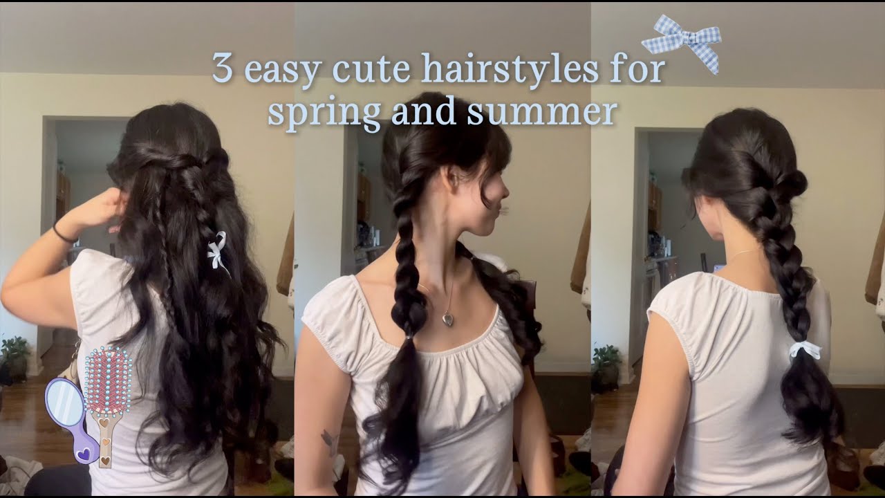 3 of my favorite cute and easy everyday hairstyles ⋆౨ৎ˚⟡˖ ࣪ ☼