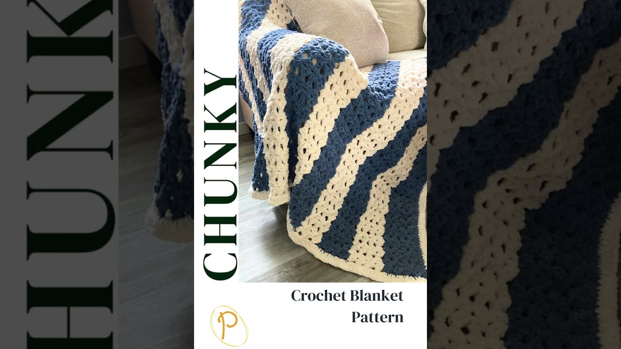 Great Beginner Crochet Pattern for a Chunky Crochet Blanket 