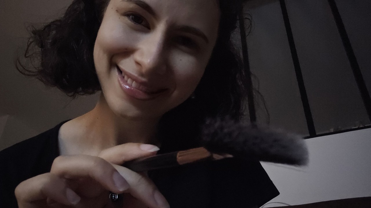ASMR LOFI soft spoken in the dark with mouth sounds (personal attention and close-up)