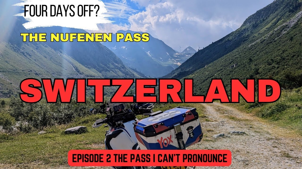 Riding the Nufenen Pass in Switzerland