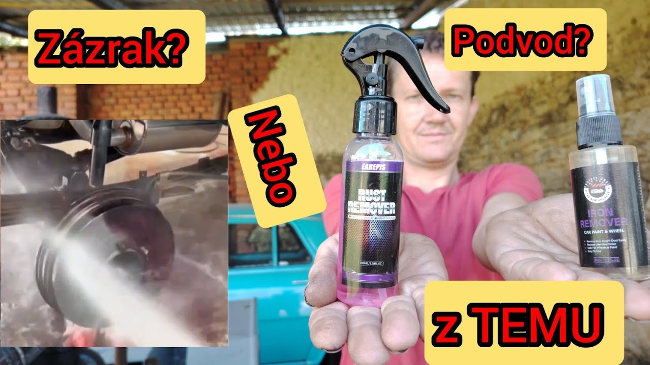 ZÁZRAČNÝ sprej na odstranění koroze z Číny. Reálný test a ukázka rust remove z TEMU