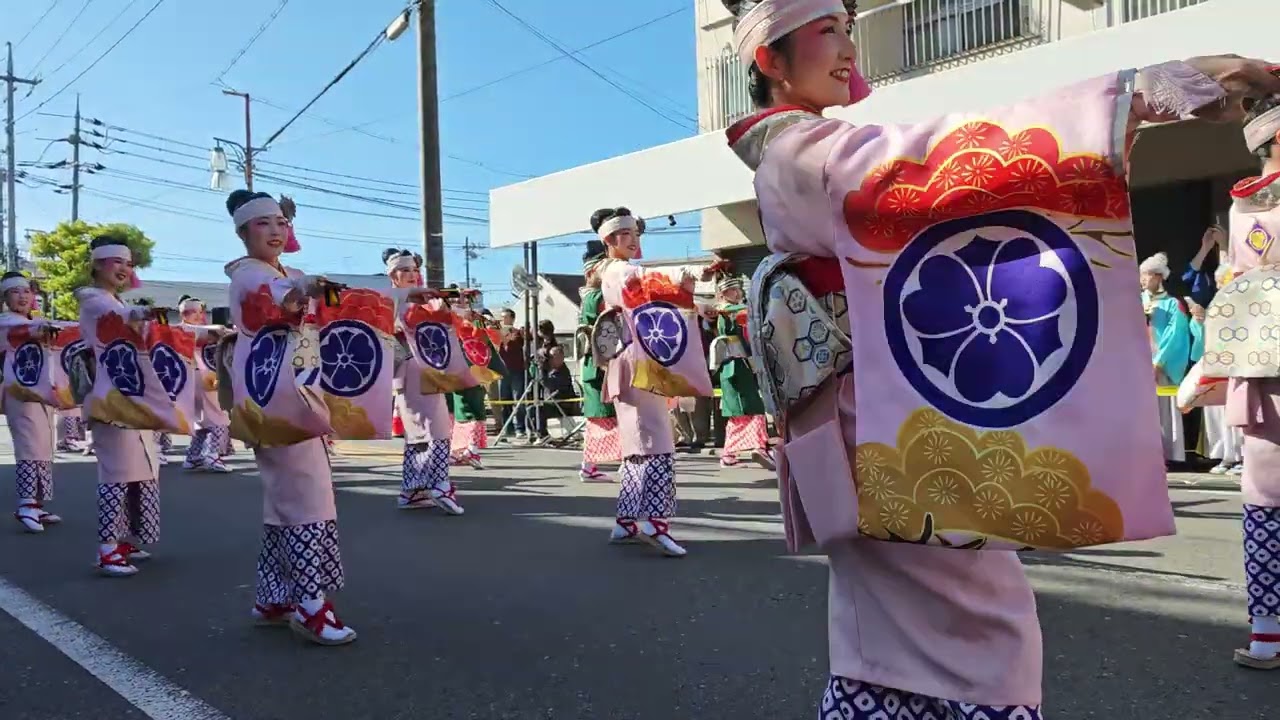 [HD] 水島よさこい2025濱長花神楽@水島商店街通り