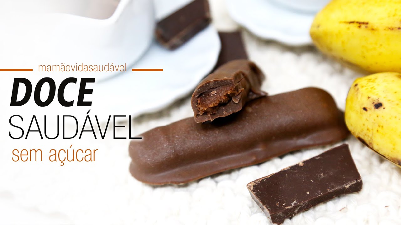 DOCE SAUDÁVEL COM 3 INGREDIENTES - sem adição de açúcar