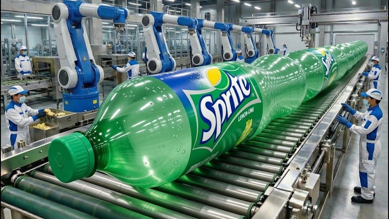 Dentro de la fábrica de bebidas frías Sprite: cómo se elabora la bebida fría número 1 del mundo