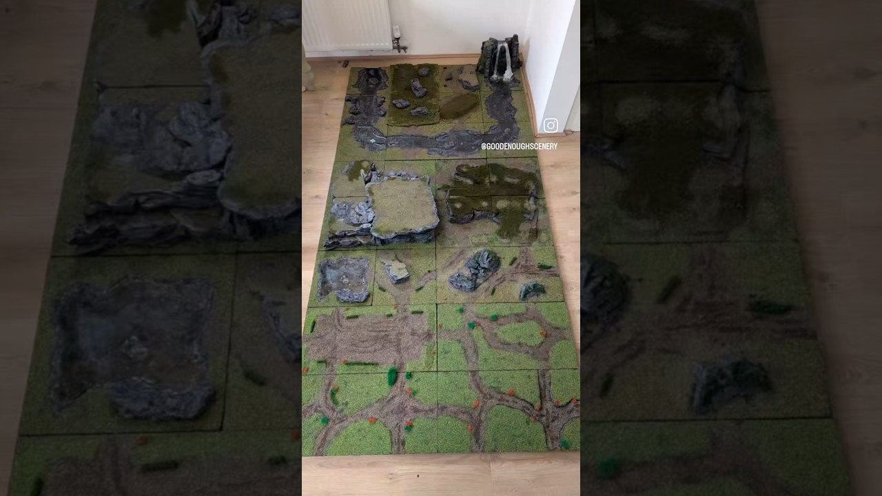 Biggest. Board. Ever. Modular Terrain. #wargaming #tabletopgames #terrain #miniatures #dnd