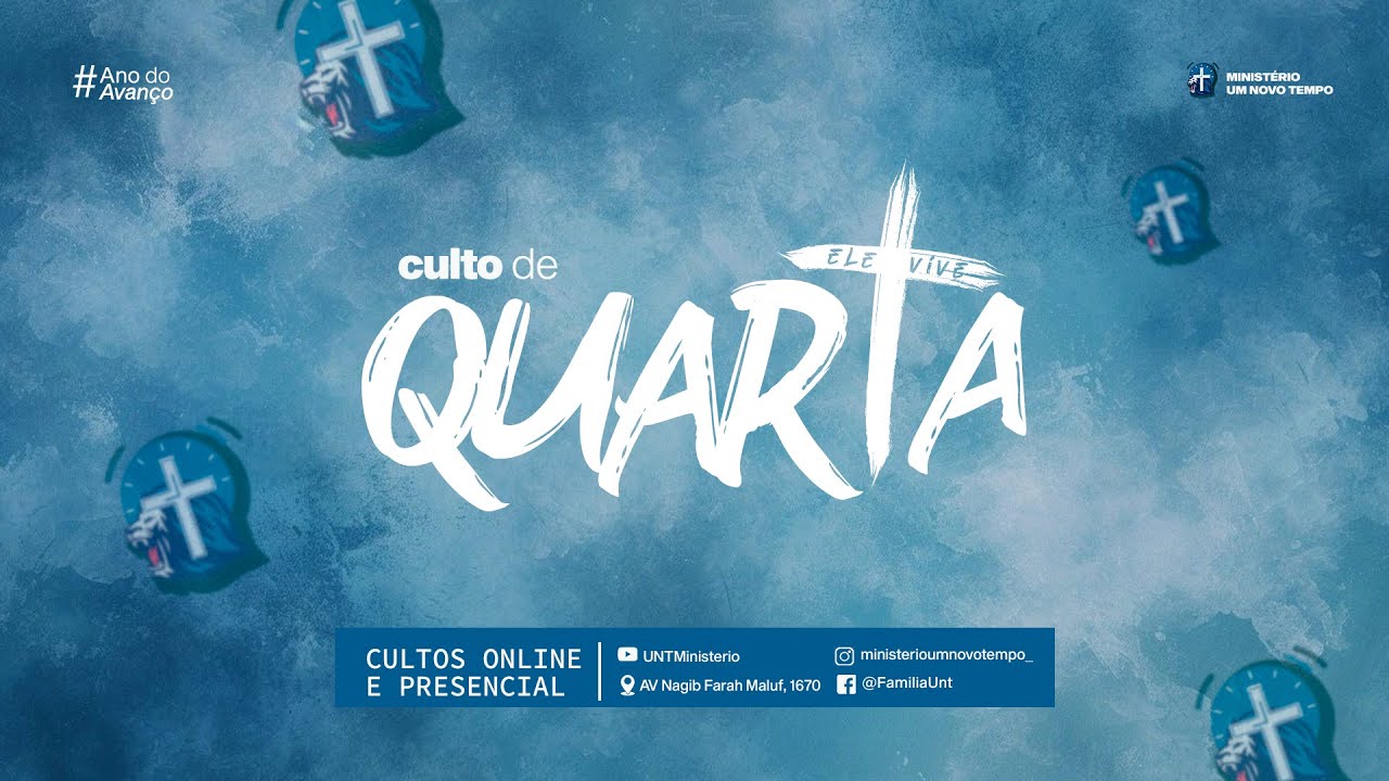 Culto Ao Vivo | Quarta-feira, às 20h (BRT)