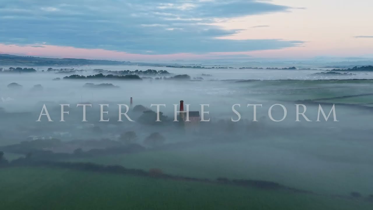 Post Storm Goretti tree devastation in Cornwall. 4k drone