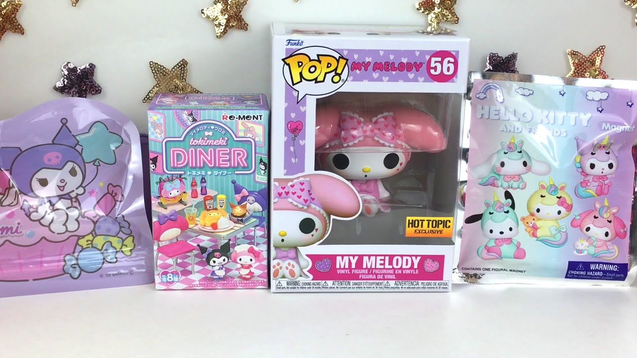 -Sanrio Unboxing ~ My Melody Funko Pop Exclusive Kuromi Diner Re-ment Unicorn Party Blind Bag 💖