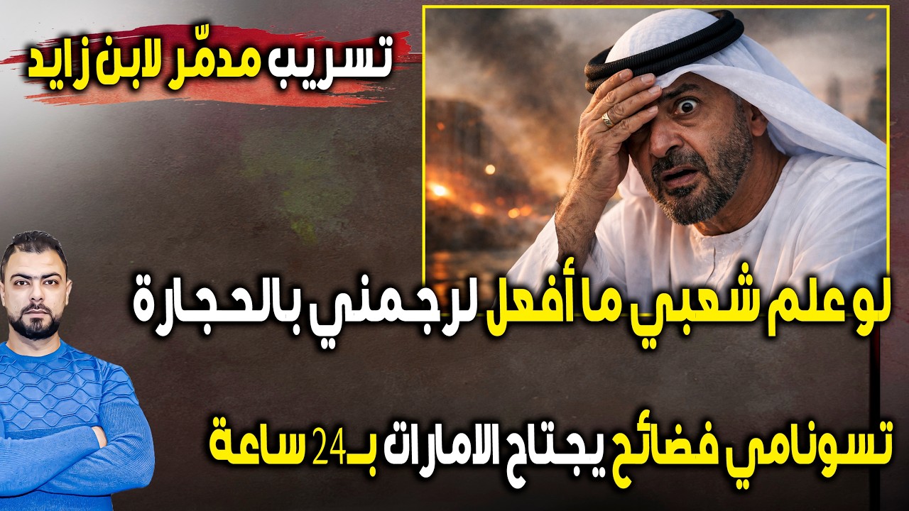 عاجل: تسونامي فضائح يجتاح أبوظبي | تسريب مدمّر لابن زايد: 