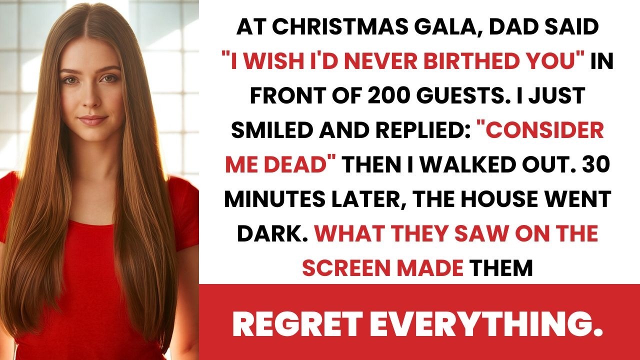 “I Wish You’d Never Been Born,” Dad Said — So I Smiled and Walked Out of the Christmas Party…