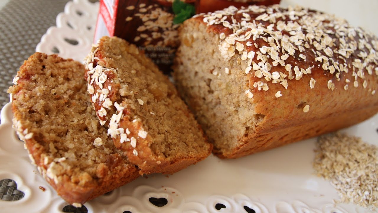 كيك صحي رائع برقائق #الشوفان لذيذ و غني بالفيثامينات cake moelleux au flocon d'avoine