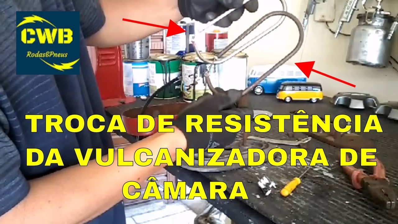 Como trocar resistência da vulcanizadora de câmara,maquina de remendar pneu