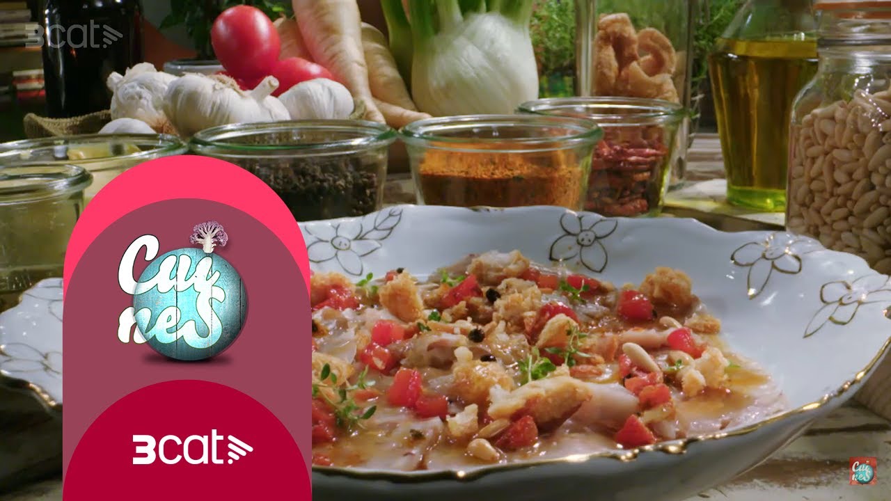 Carpaccio de peus de porc amb rostes - Cuines