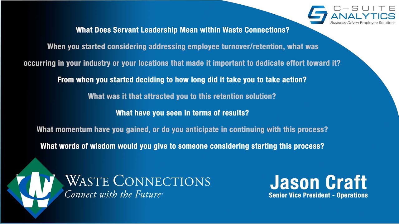 FULL INTERVIEW - How Waste Management Industry Cut Turnover 30%; Saved $240K